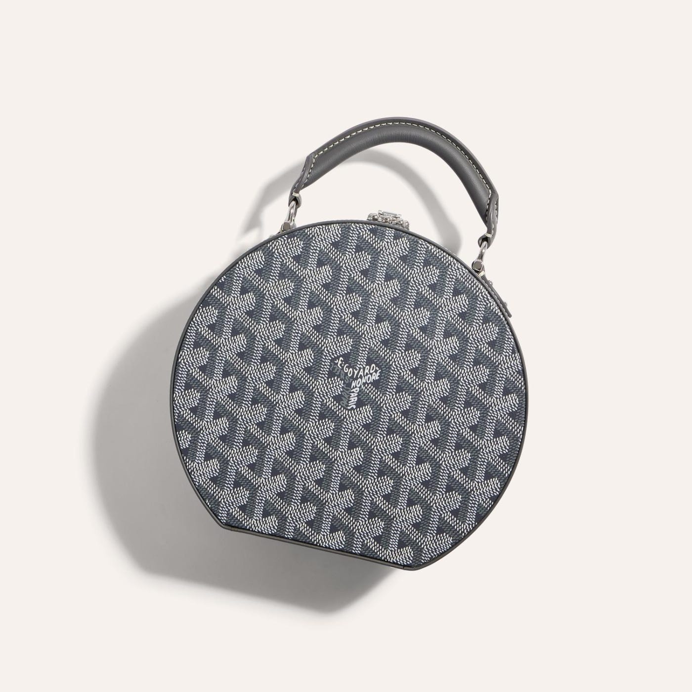 Goyard The Alto Hatbox Trunk Bag Grey - Image 4